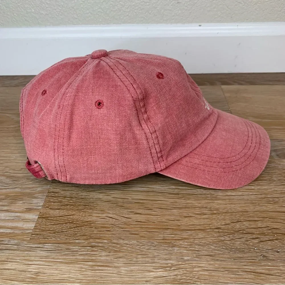 Smile Women’s Red Adjustable Strapback Hat